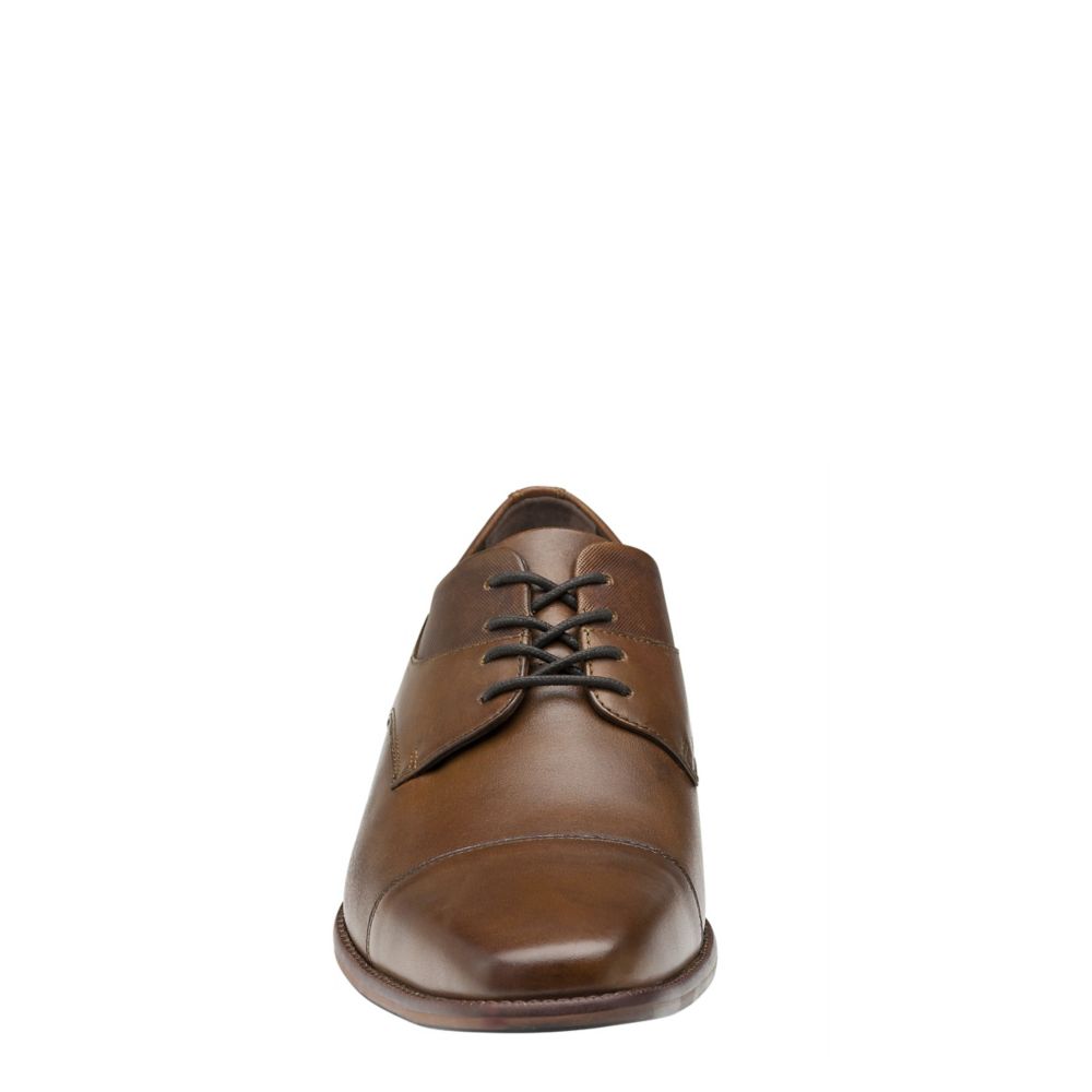 Johnston & Murphy Mens Archer Cap Toe Oxford - Cognac