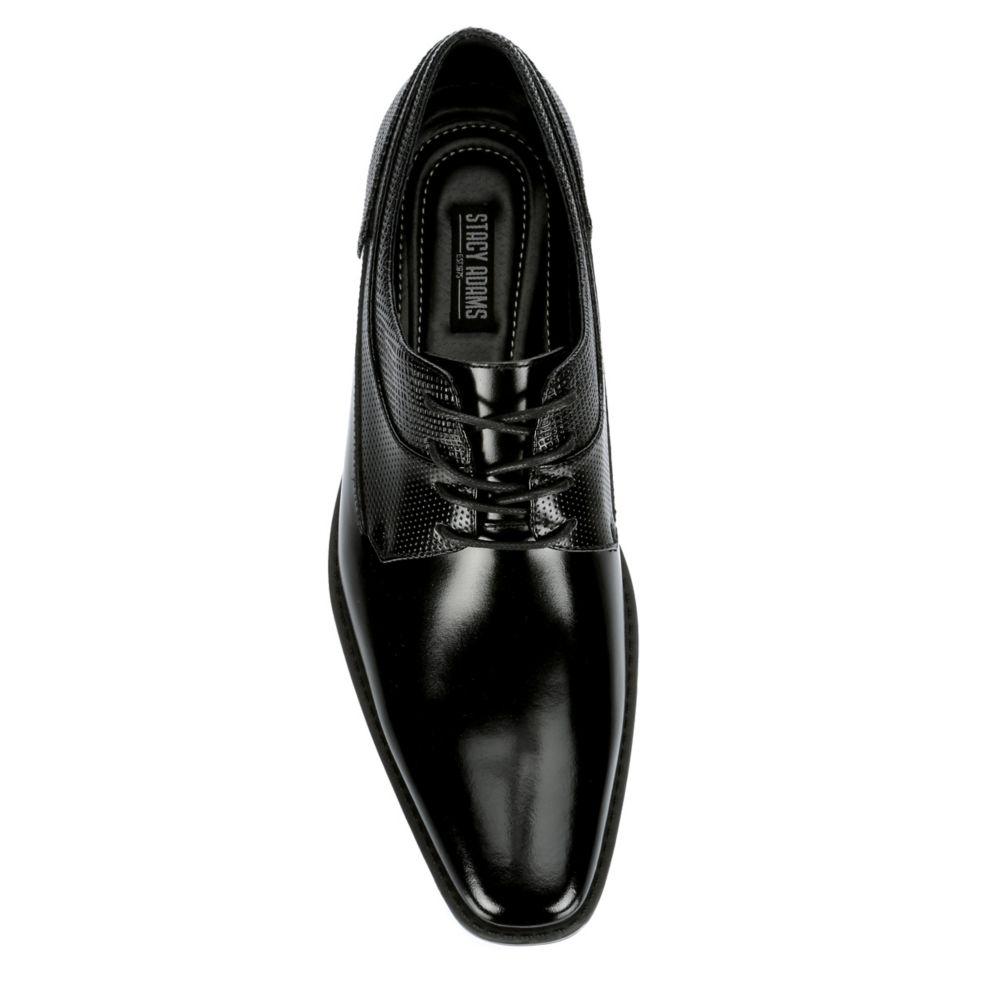 Black Stacy Adams Mens Kirkley Plain Toe Oxford | Mens | Rack Room Shoes