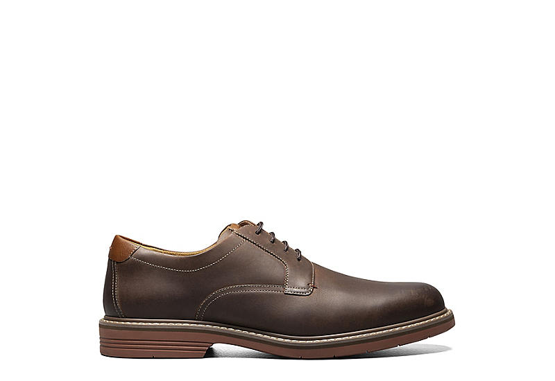 Brown Florsheim Mens Norwalk Plain Toe Oxford | Mens | Rack Room Shoes