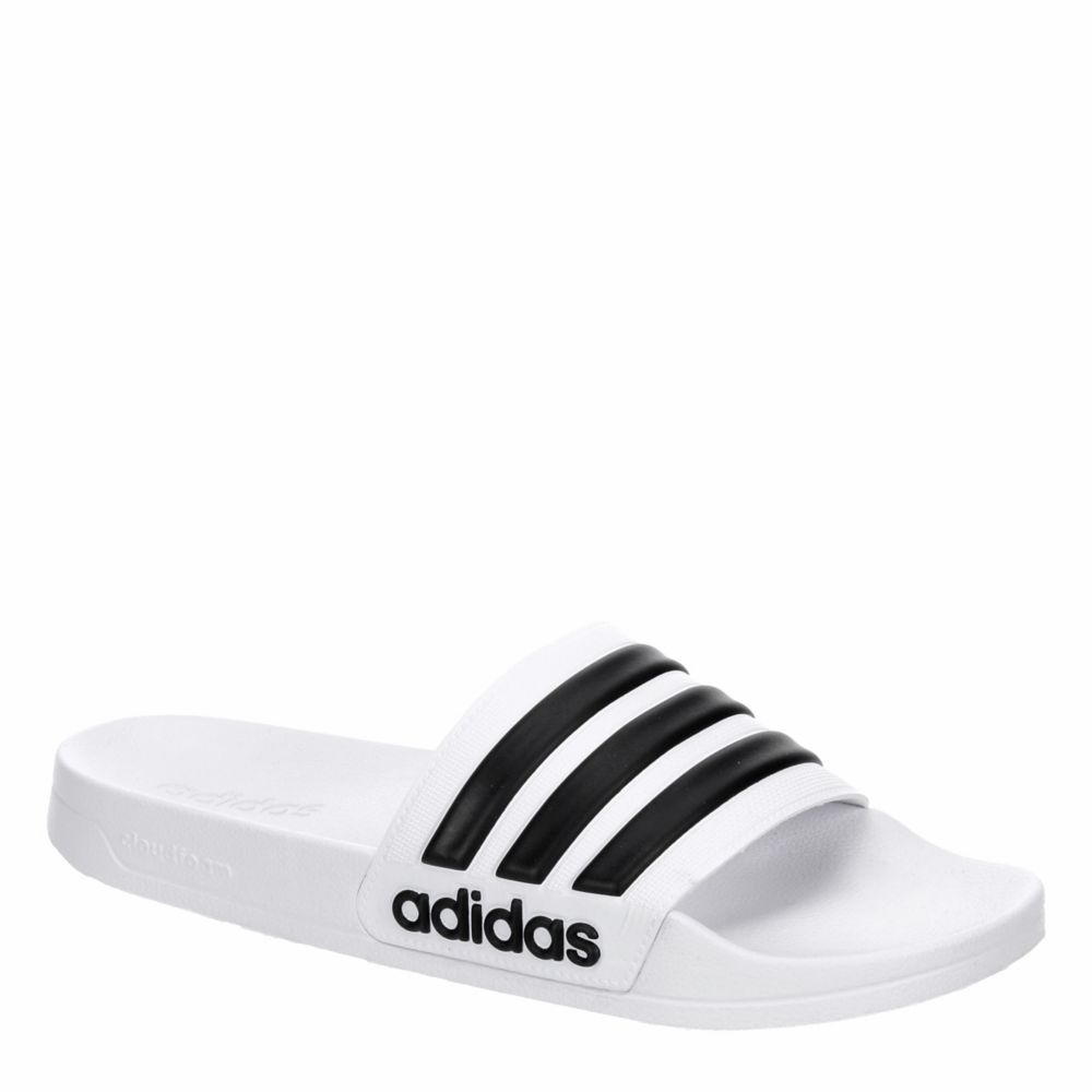 slides shoes white
