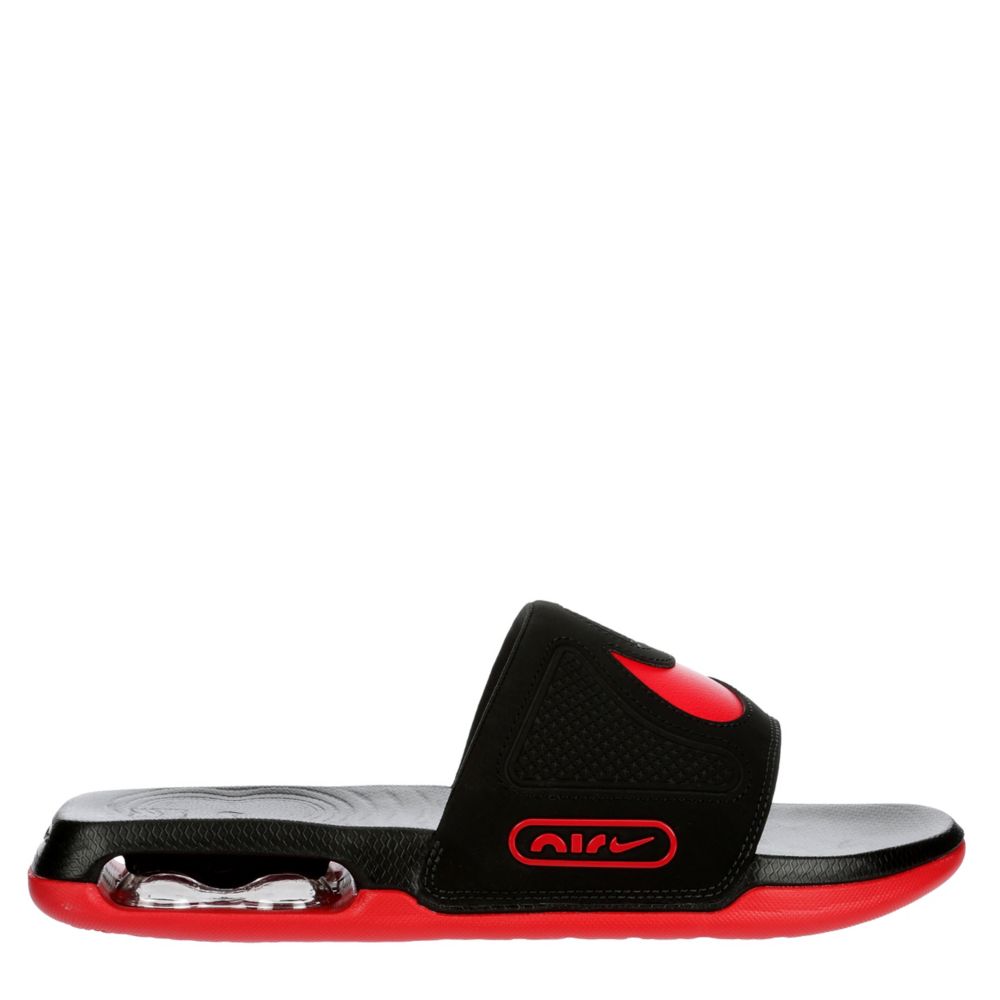 Nike Air Max 1 White, Red & Black Slide Sandals