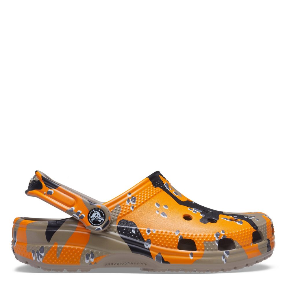 orange mens crocs