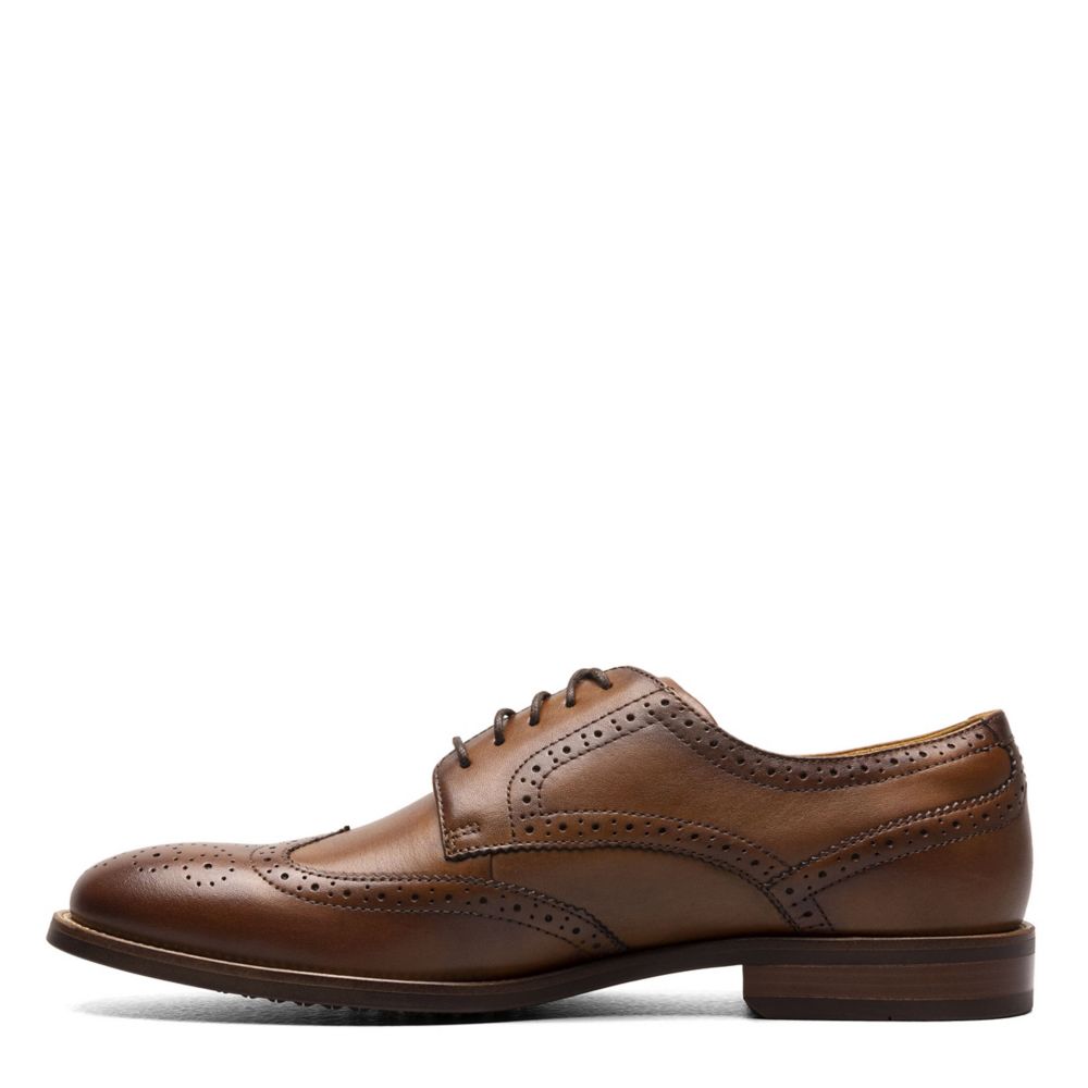 Cognac Florsheim Mens Rucci Wingtip Oxford | Wing Tip | Rack Room Shoes