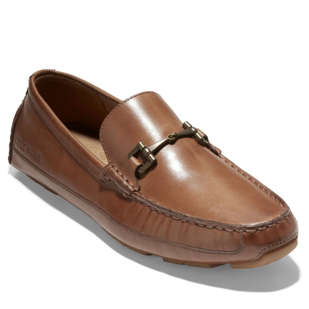 Tan Cole Haan Mens Wyatt Bit Driver Loafer, Loafers
