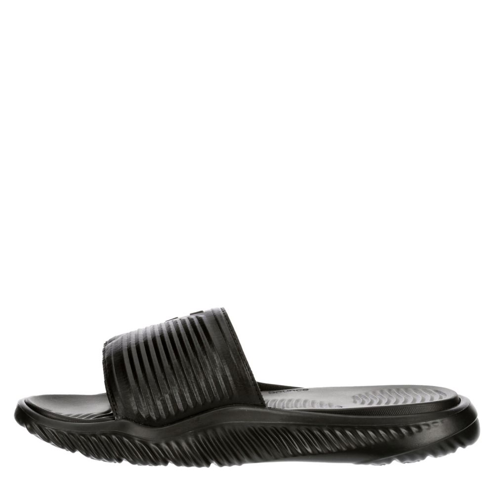 Adidas alphabounce hot sale black slides