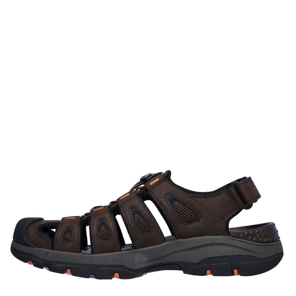 Chocolate Skechers Mens Tresmen Outdoor Sandal | Sandals | Rack Room Shoes