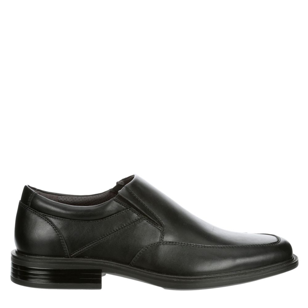 black slip on dress shoes