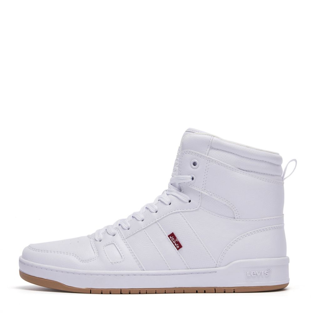 White Levi's Mens Modern Court High Top Sneaker | Mens | Rack Room