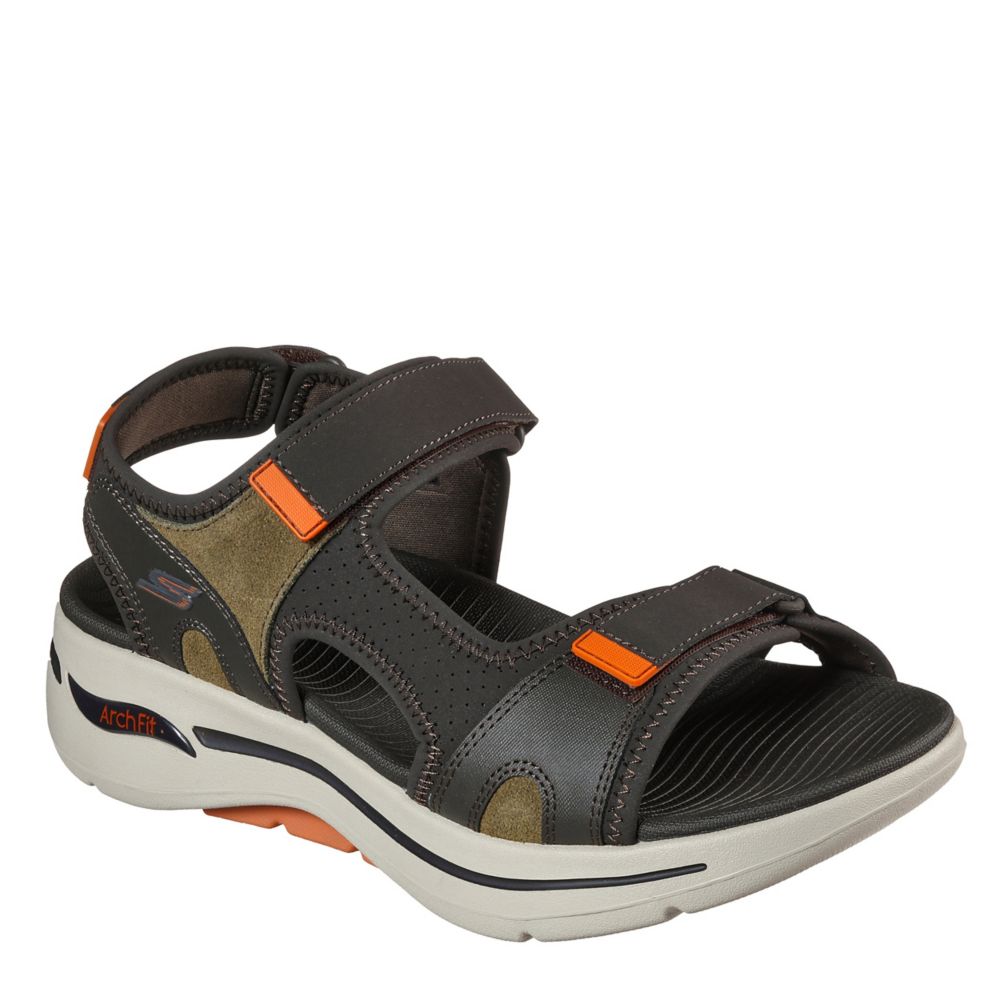Olive Skechers Mens Go Arch Fit | Sandals Room Shoes