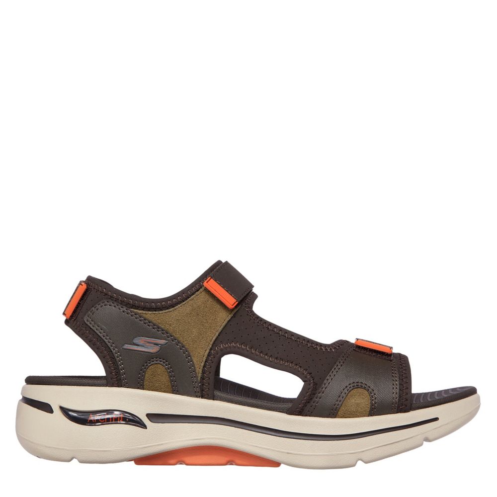 Olive Skechers Go Walk Arch Fit Sandal | Sandals | Rack Room Shoes