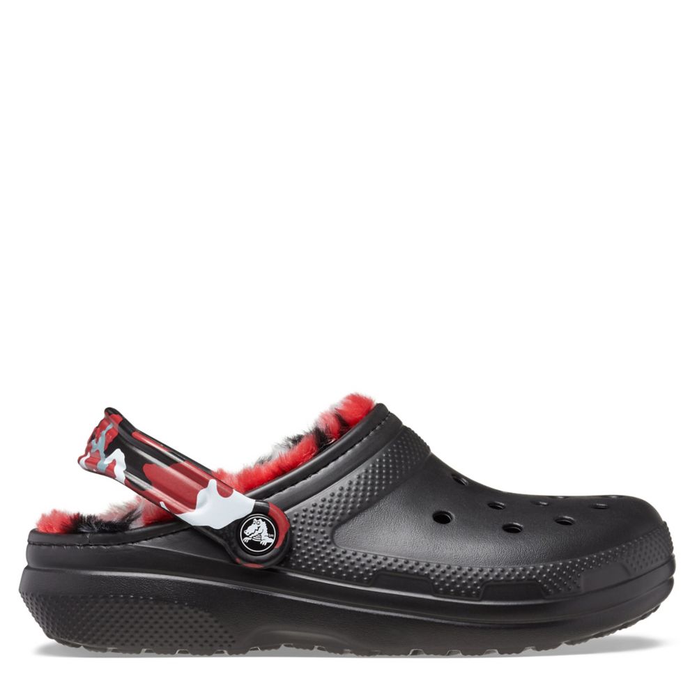 Black Crocs Unisex Classic Lined Clog, Mens