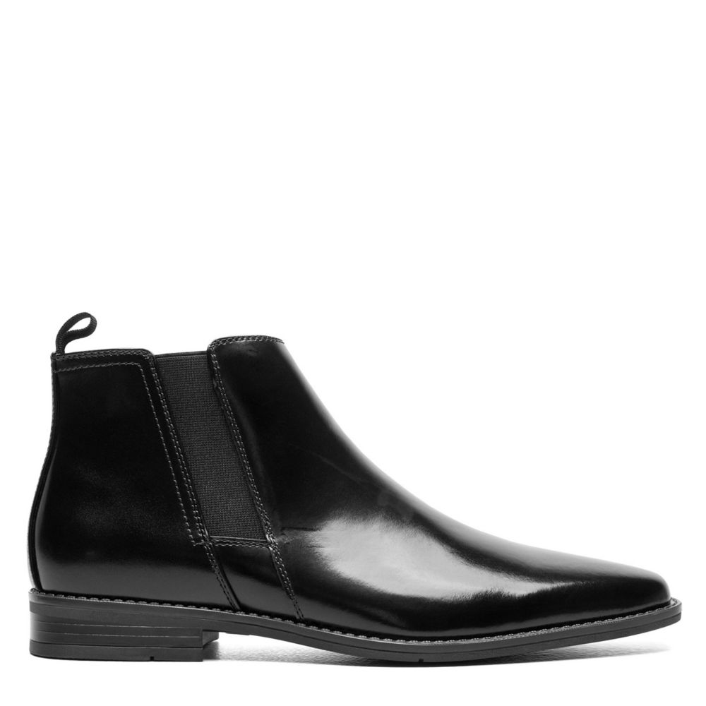 Black Mens Knox Plain Toe Chelsea Boot | Stacy Adams | Rack Room Shoes