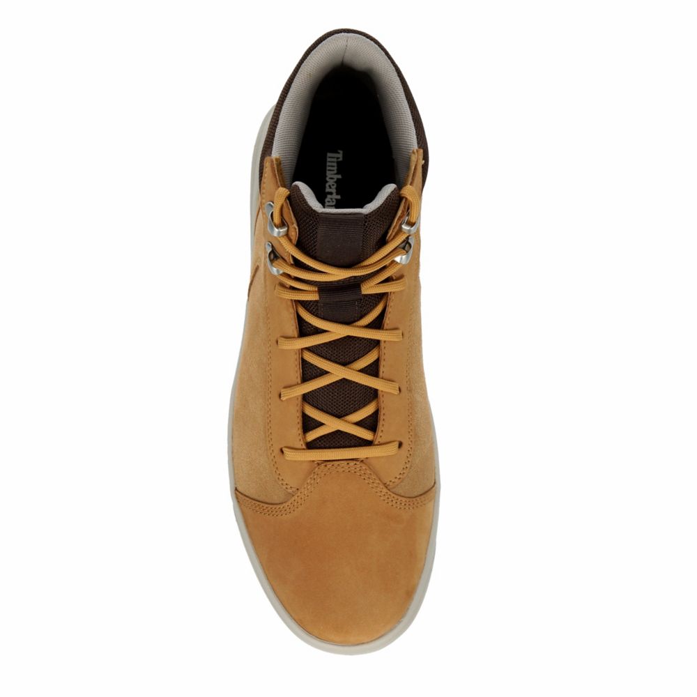 Wheat Timberland Mens Seneca Bay Mid Sneaker | Mens | Rack Room Shoes