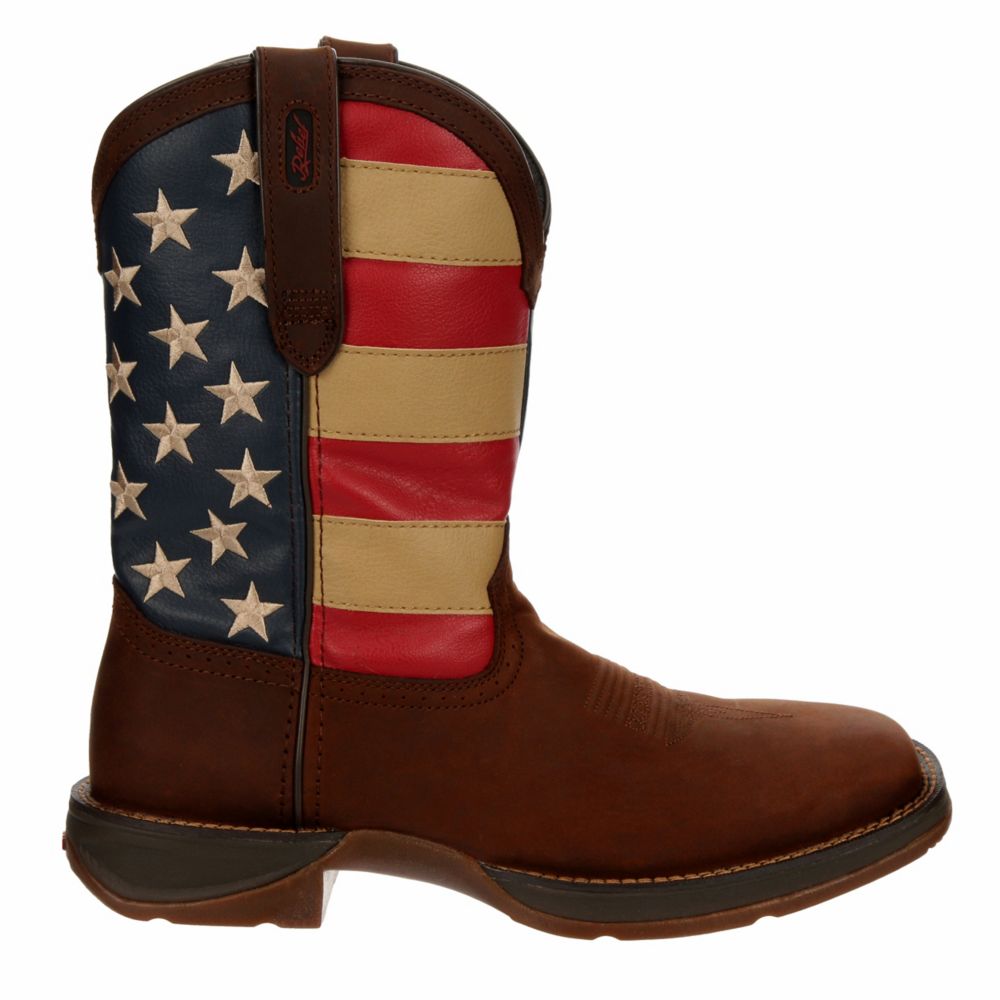 MENS FLAG WESTERN BOOT