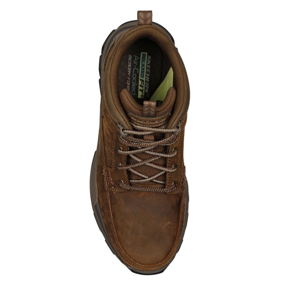 Brown Skechers Mens Respected-boswell Lace-up Boot | Boots | Rack Room ...