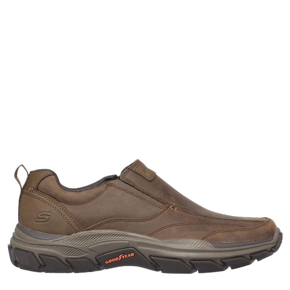 skechers slip on mens boots