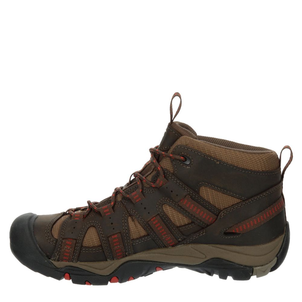 Brown Keen Mens Siskiyou Mid Waterproof Hiking Boot | Boots | Rack