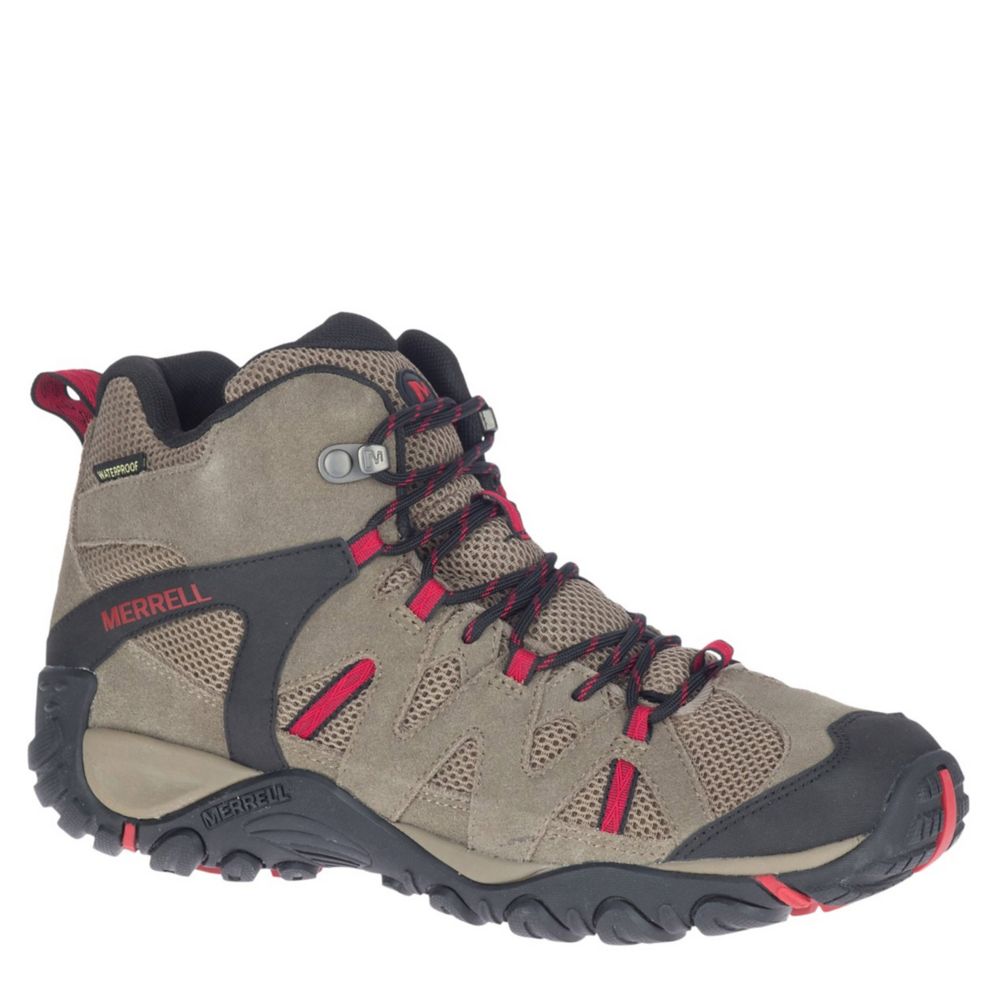Tan Merrell Mens Deverta 2 Waterproof Mid Hiking Boots | Rack Room