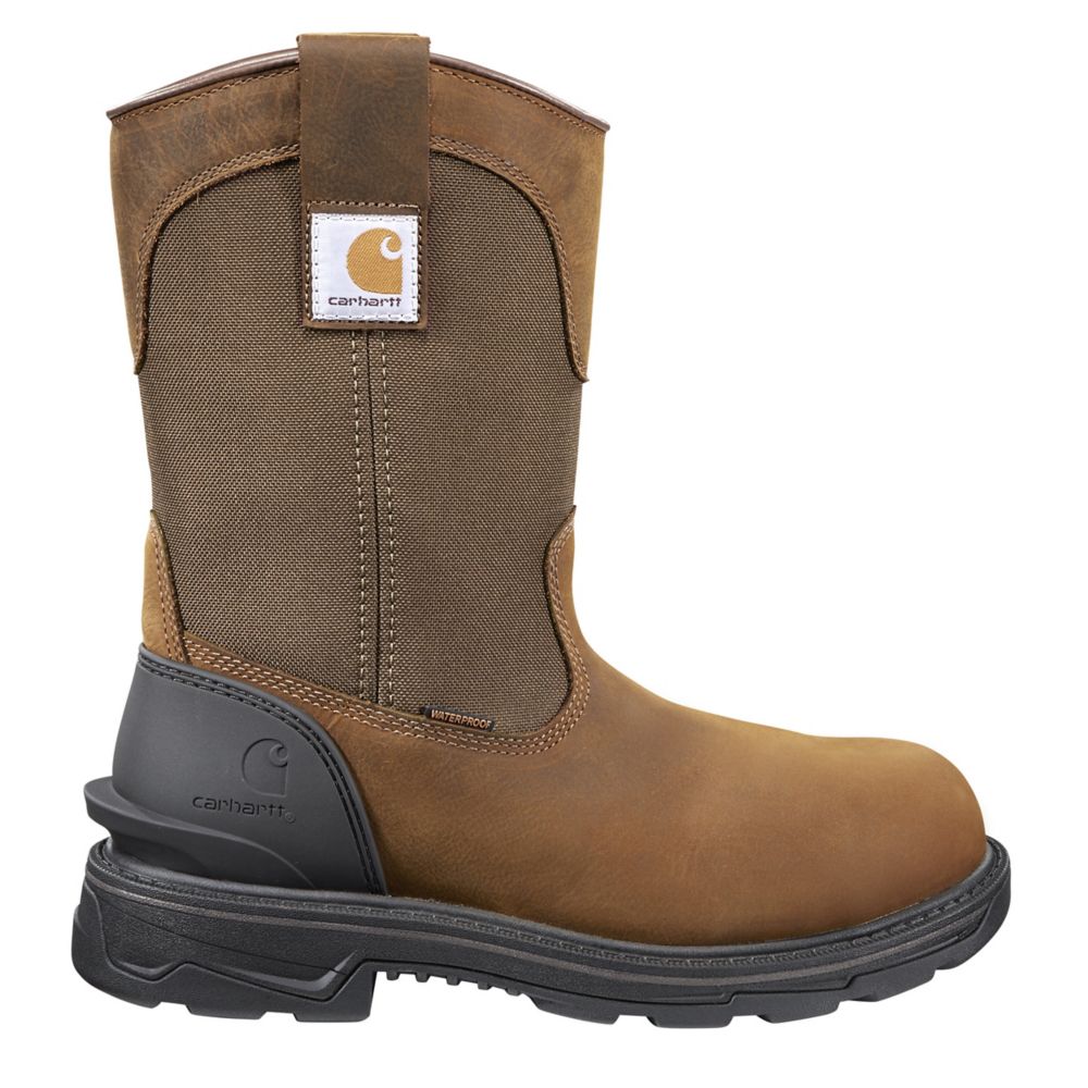 Carhartt slip on shop steel toe boots