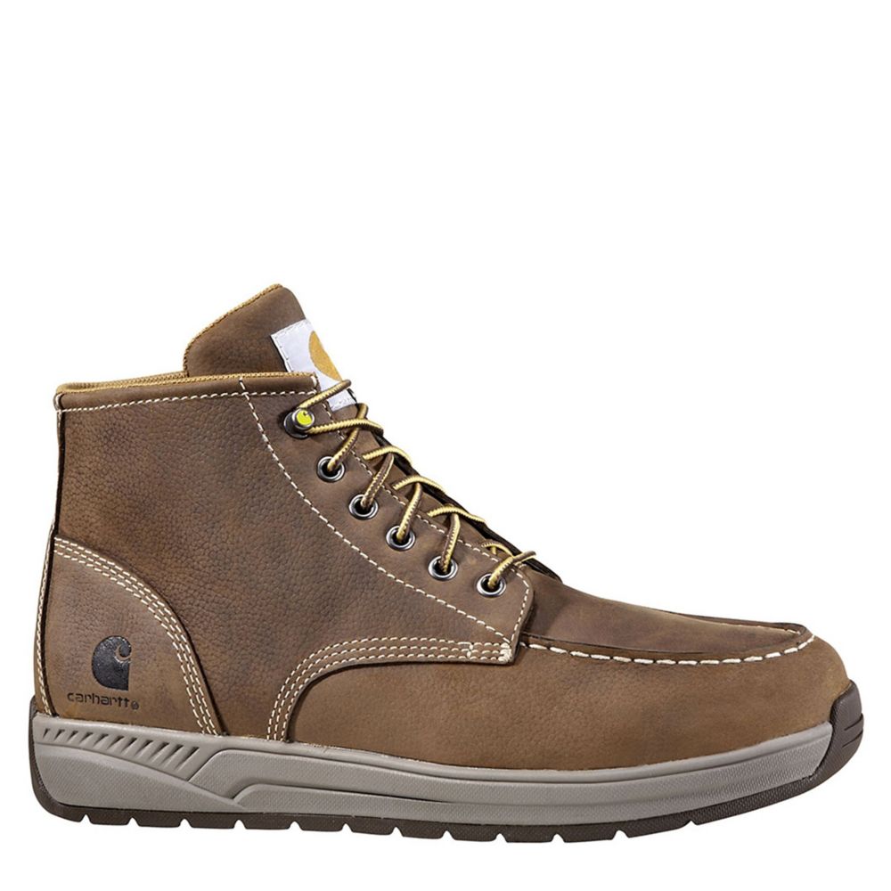Brown Mens Lightweight 4-inch Lace-up Boot | Carhartt | Rack Room Shoes