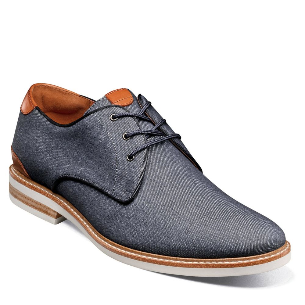 florsheim solar navy wingtip shoes