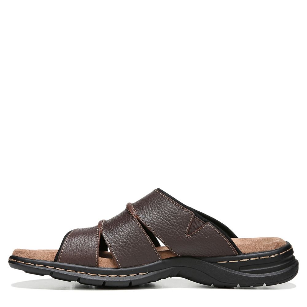 Brown Mens Gordon Slide Sandal Dr. Scholl s Rack Room Shoes