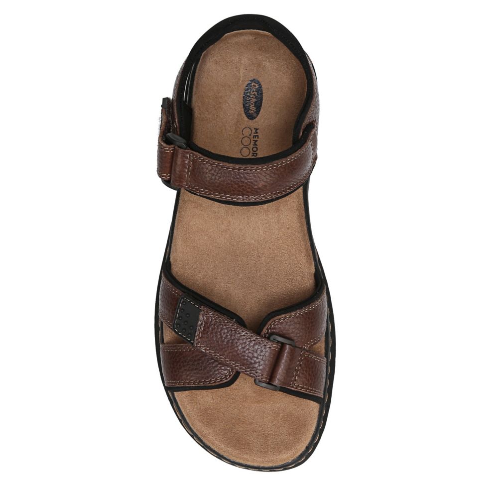 zomer Commandant Kosciuszko Brown Dr. Scholl's Mens Gus Outdoor Sandal | Sandals | Rack Room Shoes