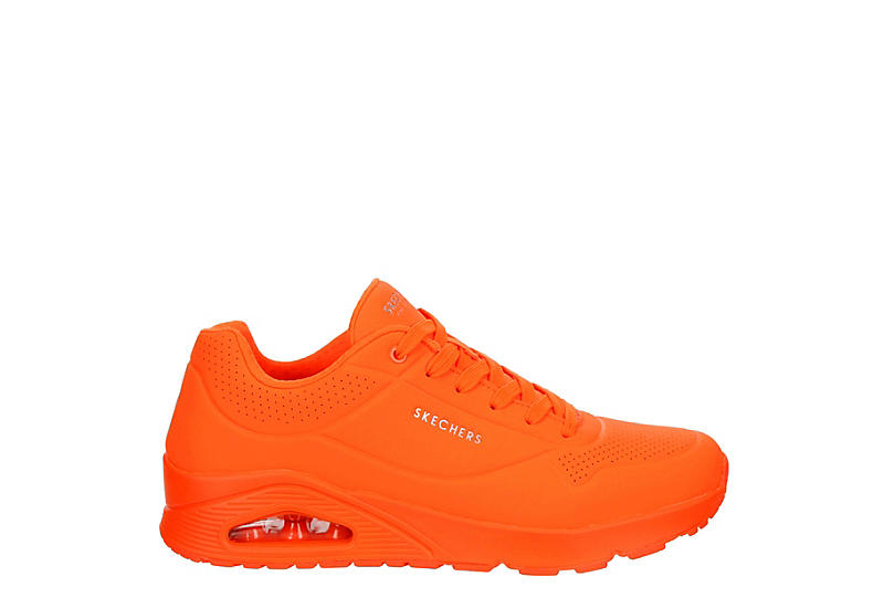 Orange Mens Uno Sneaker, Skechers