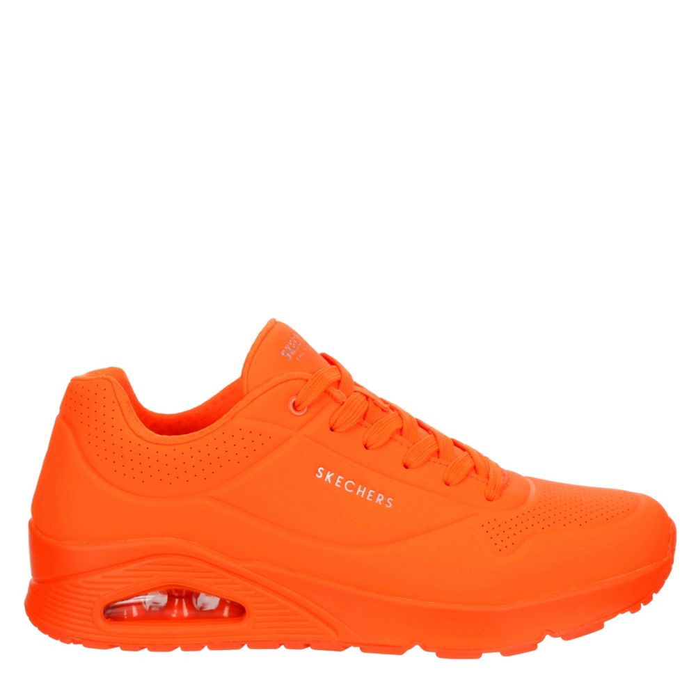 Orange Mens Uno Sneaker, Skechers