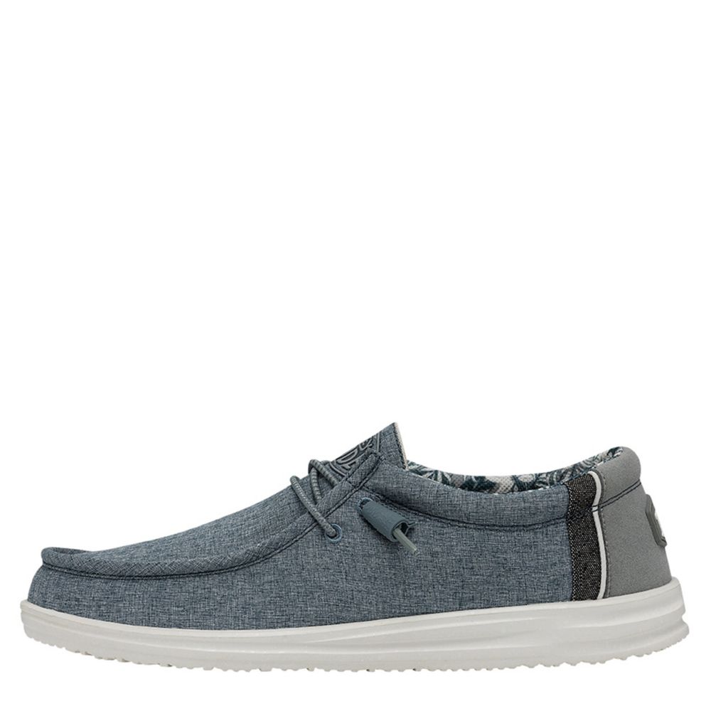 MENS WALLY SLIP ON SNEAKER LIGHT BLUE