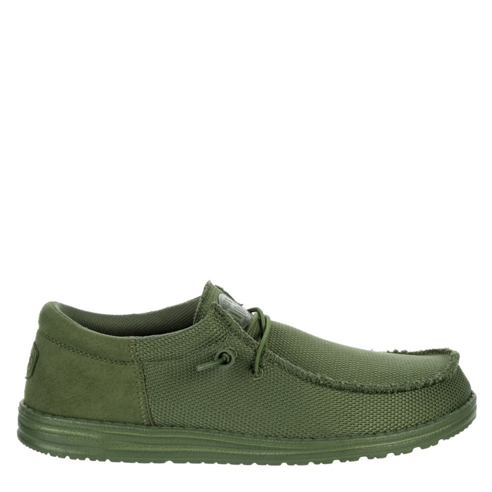 Hey Dude Shoes Green Slip-Ons for Men