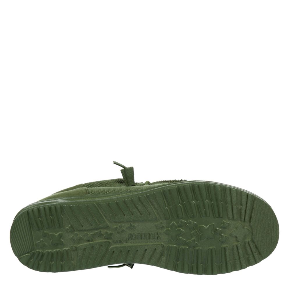 Hey Dude Shoes Green Slip-Ons for Men