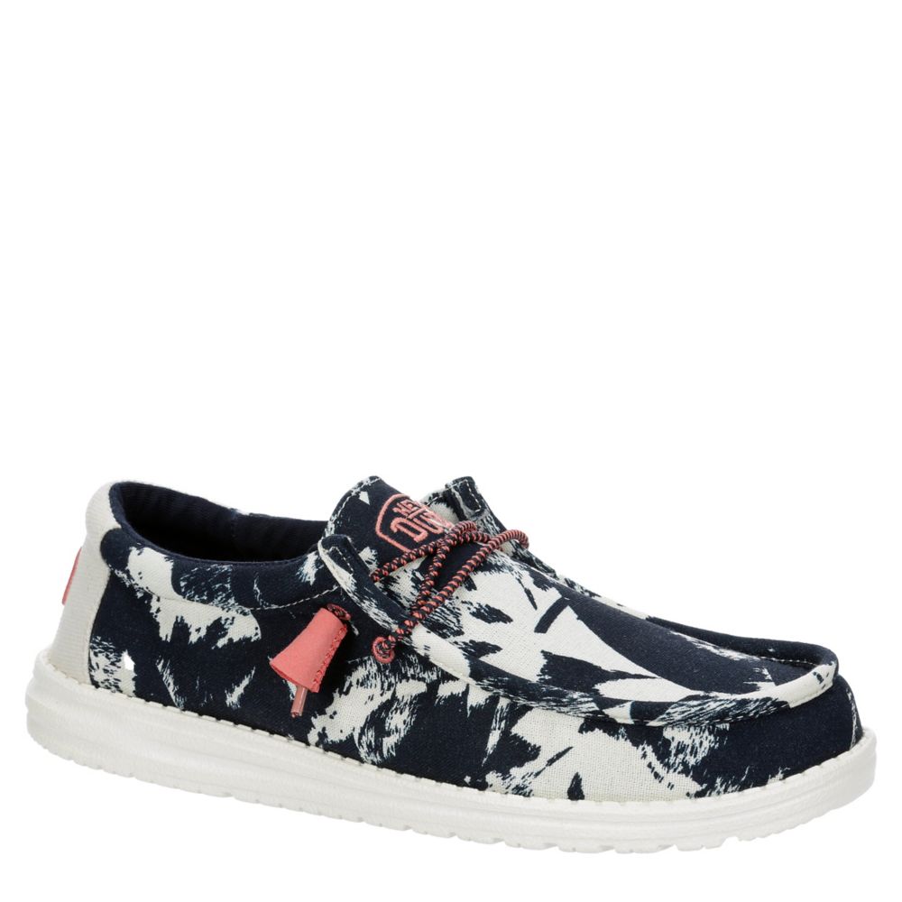 MENS WALLY SLIP ON SNEAKER NAVY