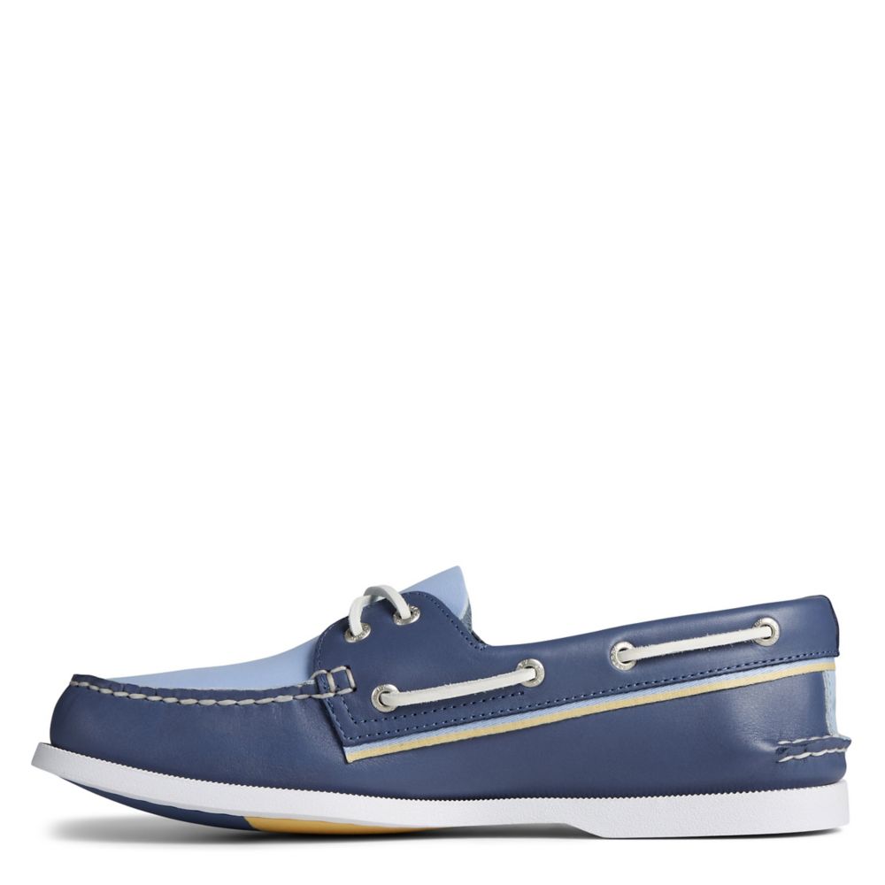 Classic Two-Eye Boat Shoe for Men in Blue