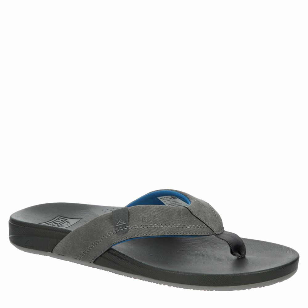 Grey Reef Mens Cushion Spring Flip Flop Sandal | Sandals | Room Shoes