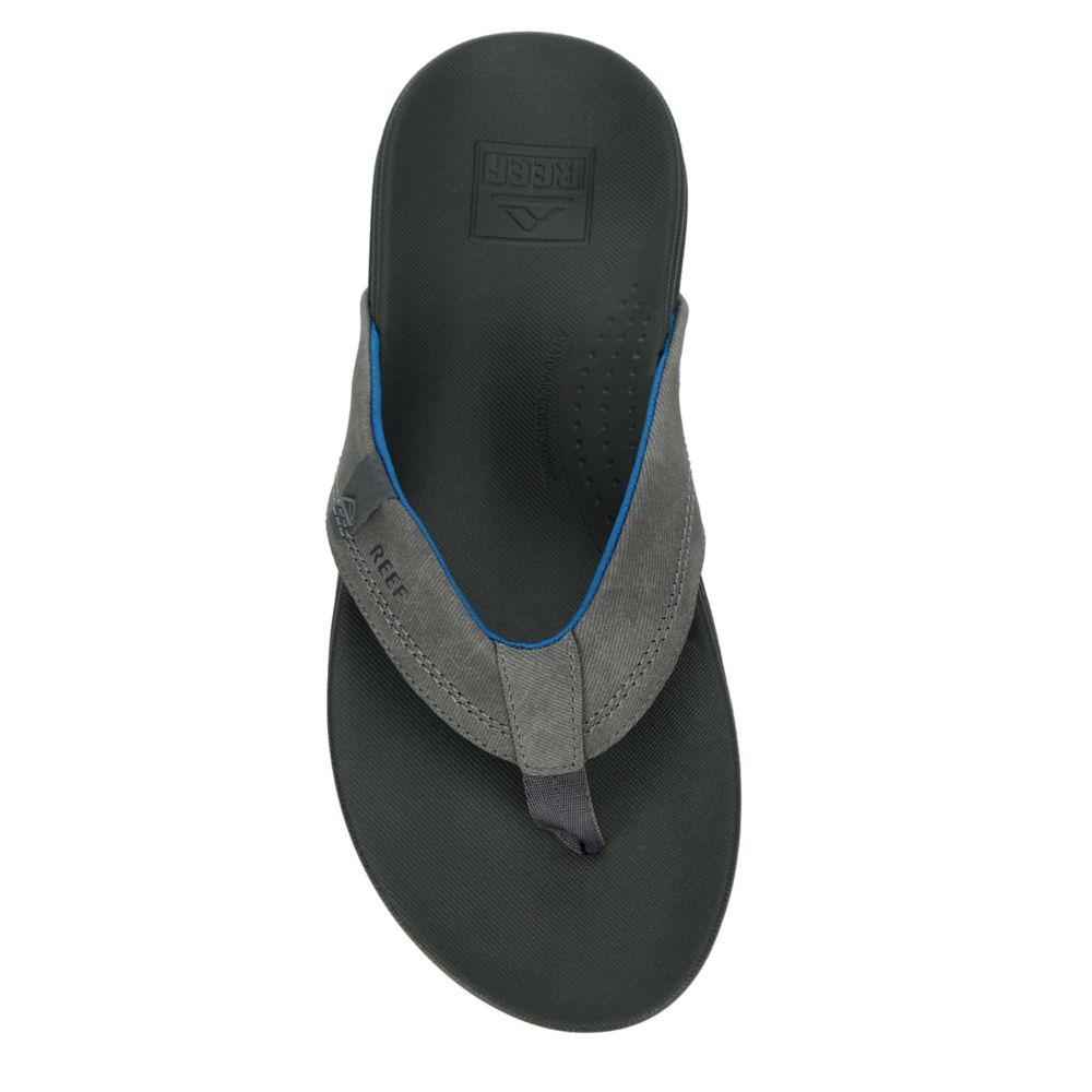 Blue Reef Mens Cushion Spring Flip Flop Sandal Rack Room Shoes