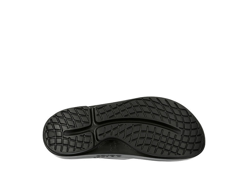 Black Mens Ooahh Sport Slide Sandal | Oofos | Rack Room Shoes