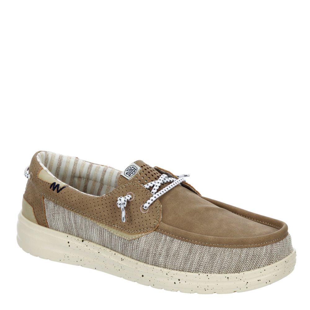 HEYDUDE MENS WELSH BOAT SHOE TAN