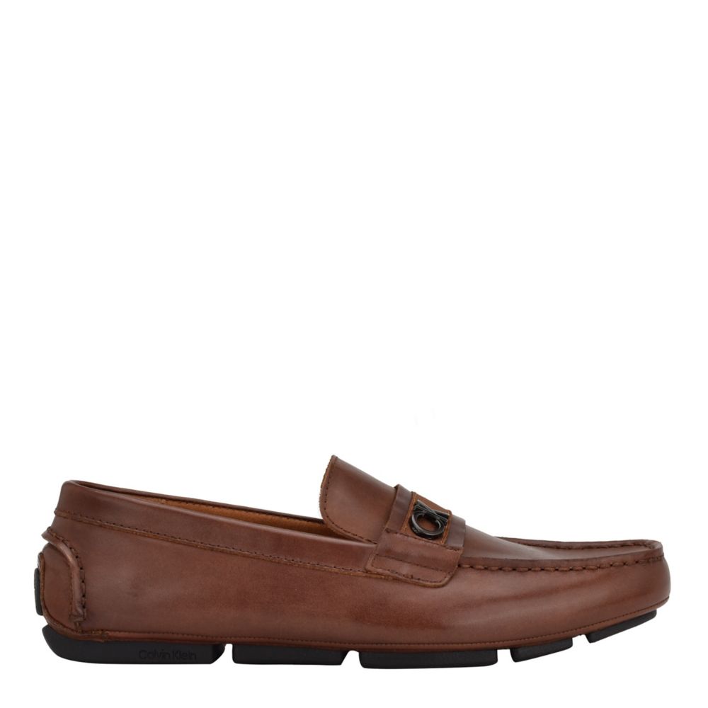 Calvin klein hot sale loafers brown