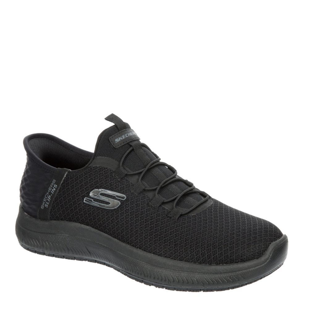 Womens Skecher Work Slip Resistant Memory Foam Slip On Black