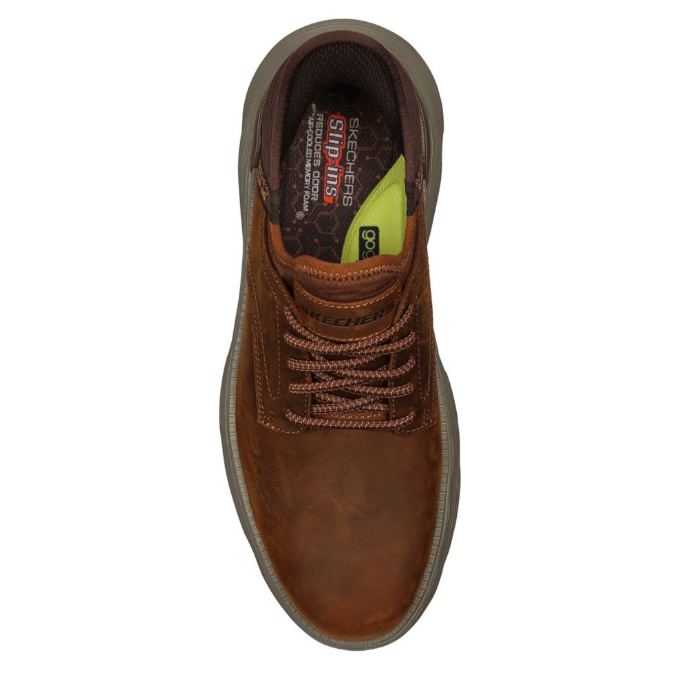 Skechers hotsell garzo brown