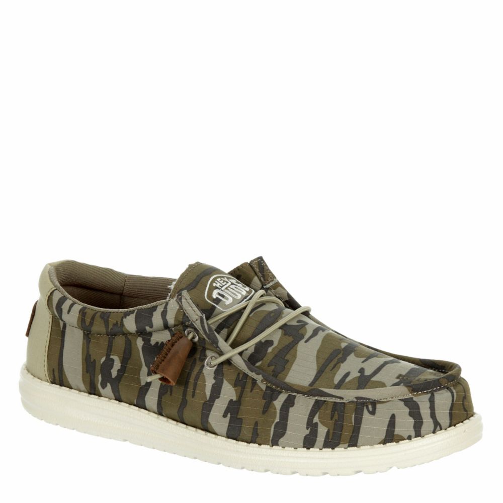 MENS WALLY MOSSY OAK SLIP ON SNEAKER