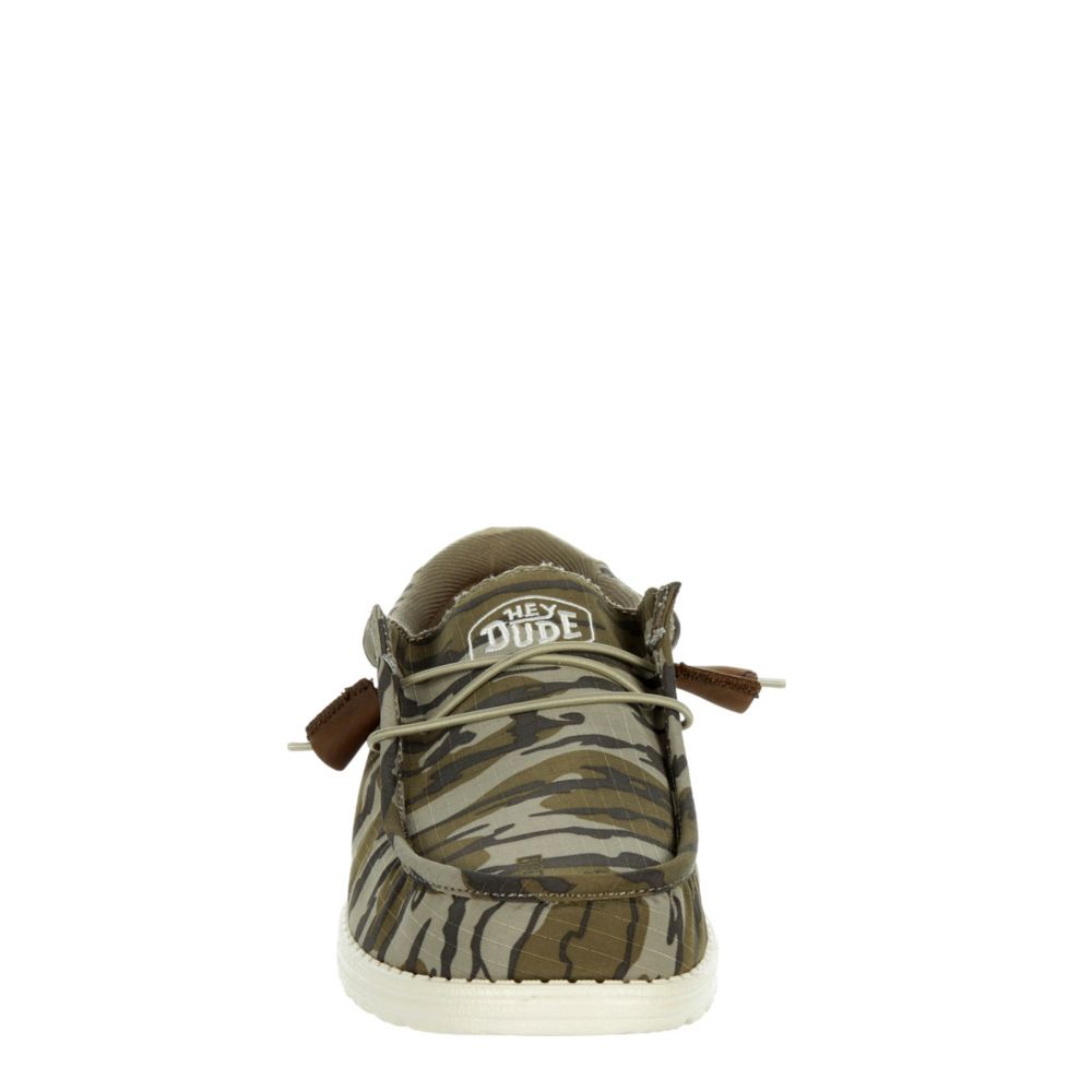 Scarpe HEYDUDE Wally Washed Camo - Slip-On Comode Per Uomo, Leggere E Lavabili