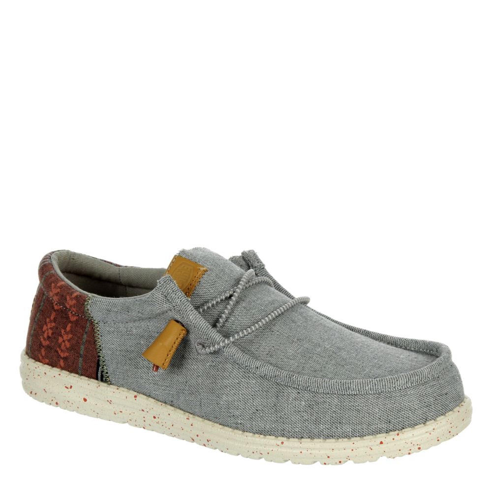 MENS WALLY SLIP ON SNEAKER GREY