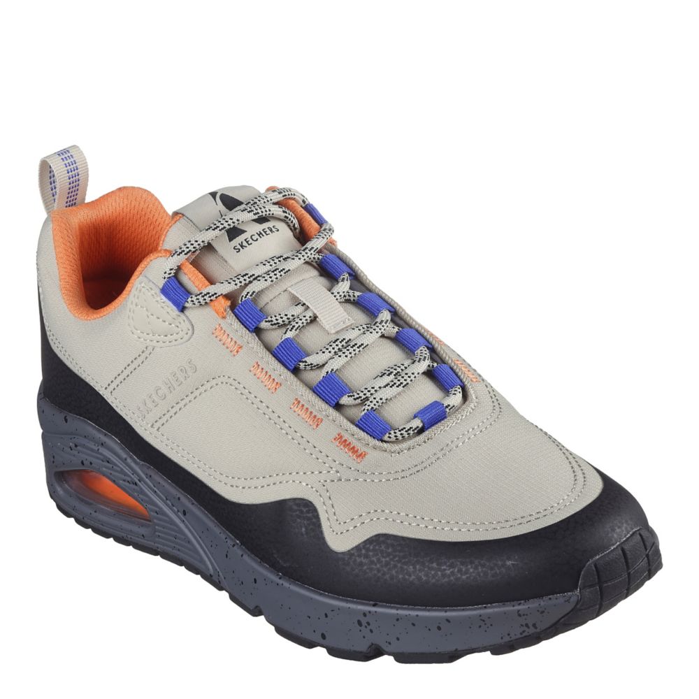 Orange Mens Uno Sneaker, Skechers