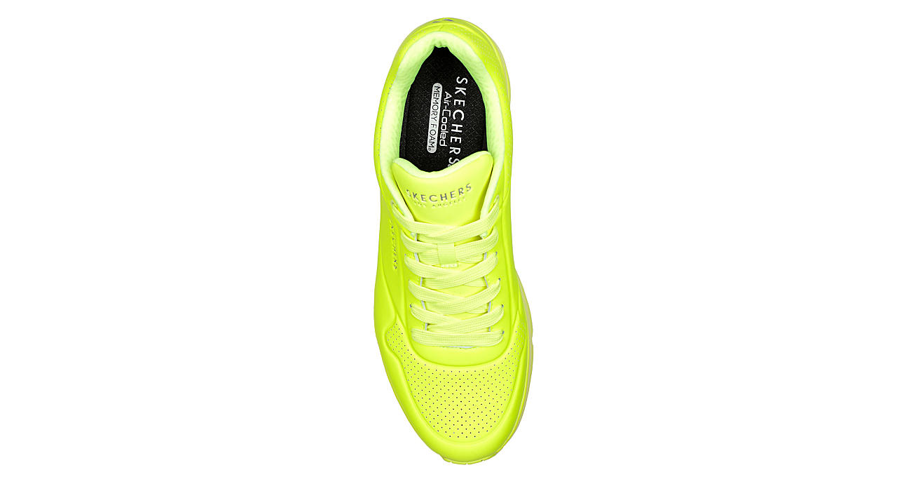 Bright Yellow Skechers Mens Uno Stand Air Sneaker | Athletic & Sneakers ...