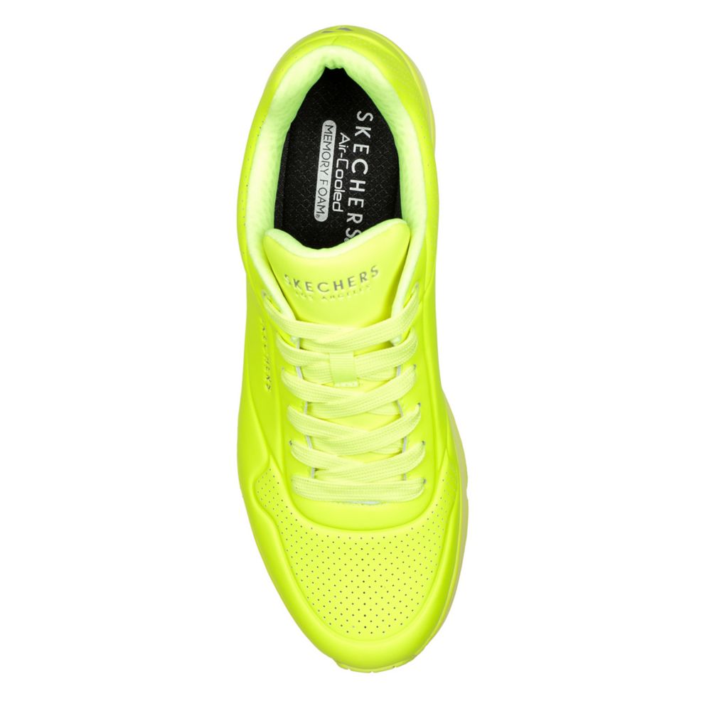 Bright Yellow Skechers Mens Uno Stand Air Sneaker | Athletic & Sneakers ...