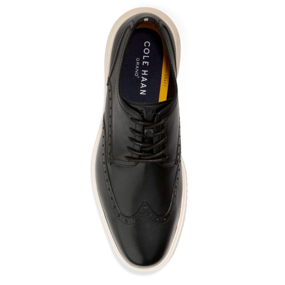 Black Cole Haan Mens Grand+ Wingtip Oxford | Rack Room Shoes