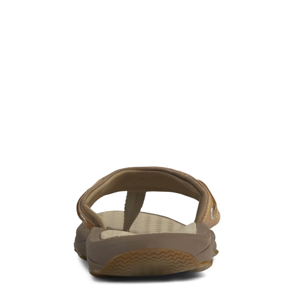 Tan Sperry Mens Outer Banks Flip Flop Sandal Rack Room Shoes