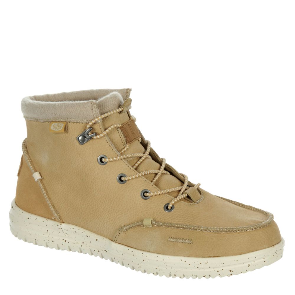 Wheat Heydude Mens Bradley Sneaker Lace-up Boot | Athletic